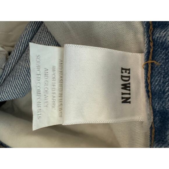 New ~ EDWIN ~ FREE PEOPLE ~One Way Maiia Wide Leg Jeans Size S - Picture 5 of 9